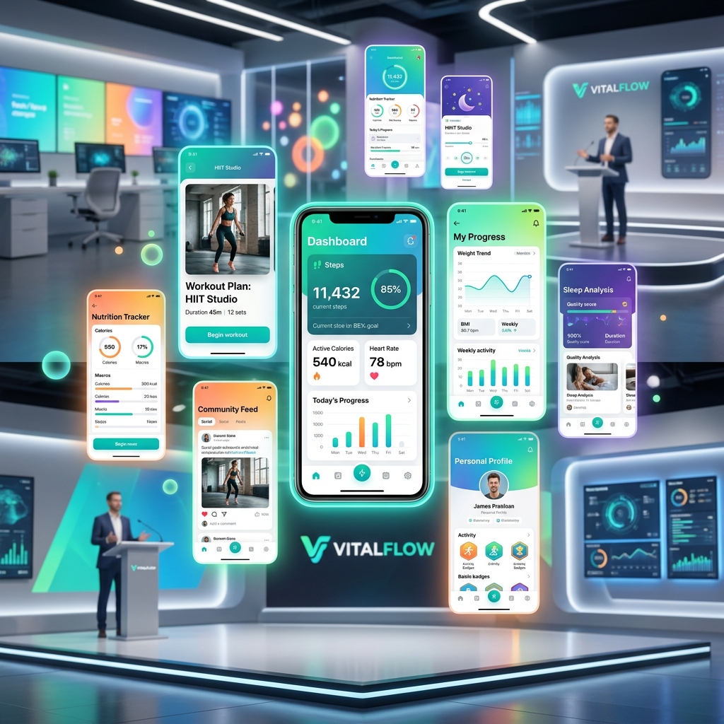VitalFlow Fitness App